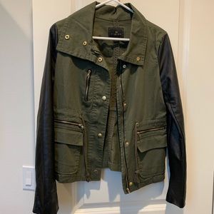 Green and Leather Jacket